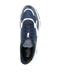 Chaussures de sport bleu marine et blanc Hogan