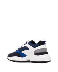 Chaussures de sport bleu marine et blanc Hogan