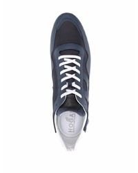 Chaussures de sport bleu marine et blanc Hogan