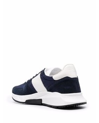 Chaussures de sport bleu marine et blanc Tom Ford