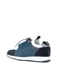 Chaussures de sport bleu marine et blanc Emporio Armani