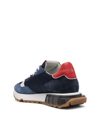 Chaussures de sport bleu marine et blanc Philippe Model Paris