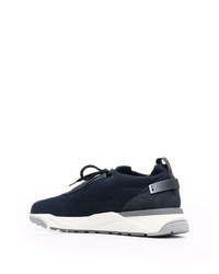 Chaussures de sport bleu marine et blanc Santoni