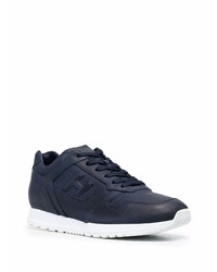 Chaussures de sport bleu marine et blanc Hogan