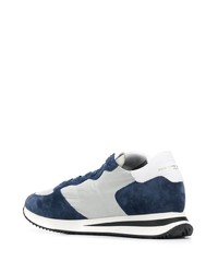 Chaussures de sport bleu marine et blanc Philippe Model