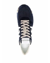 Chaussures de sport bleu marine et blanc Premiata