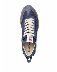 Chaussures de sport bleu marine et blanc DSQUARED2