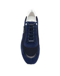 Chaussures de sport bleu marine et blanc Baldinini