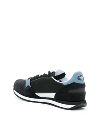 Chaussures de sport bleu marine et blanc Emporio Armani