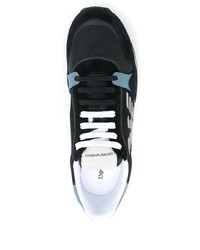 Chaussures de sport bleu marine et blanc Emporio Armani