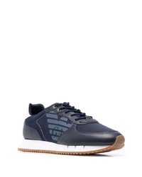 Chaussures de sport bleu marine et blanc Ea7 Emporio Armani