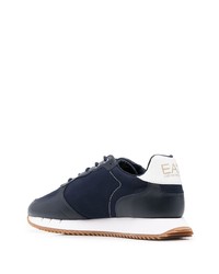 Chaussures de sport bleu marine et blanc Ea7 Emporio Armani