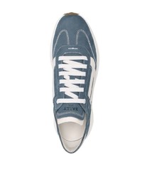 Chaussures de sport bleu marine et blanc Bally