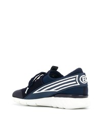 Chaussures de sport bleu marine et blanc Baldinini