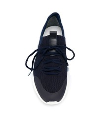 Chaussures de sport bleu marine et blanc Baldinini