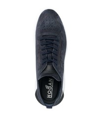 Chaussures de sport bleu marine et blanc Hogan