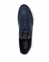 Chaussures de sport bleu marine et blanc Hogan