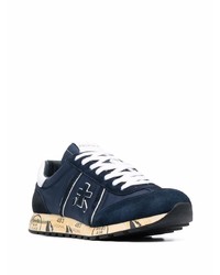 Chaussures de sport bleu marine et blanc Premiata