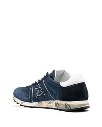 Chaussures de sport bleu marine et blanc Premiata