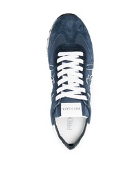 Chaussures de sport bleu marine et blanc Premiata