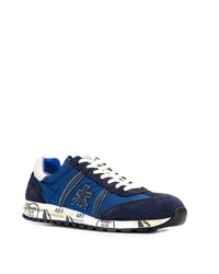 Chaussures de sport bleu marine et blanc Premiata