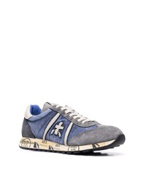 Chaussures de sport bleu marine et blanc Premiata