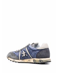 Chaussures de sport bleu marine et blanc Premiata