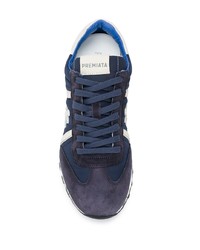 Chaussures de sport bleu marine et blanc Premiata