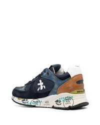 Chaussures de sport bleu marine et blanc Premiata