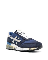 Chaussures de sport bleu marine et blanc Premiata