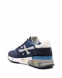 Chaussures de sport bleu marine et blanc Premiata