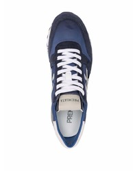 Chaussures de sport bleu marine et blanc Premiata