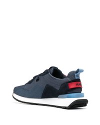 Chaussures de sport bleu marine et blanc Hugo