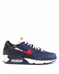 Chaussures de sport bleu marine et blanc Nike