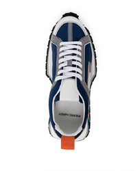 Chaussures de sport bleu marine et blanc Pierre Hardy