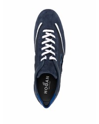 Chaussures de sport bleu marine et blanc Hogan