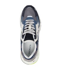 Chaussures de sport bleu marine et blanc Premiata