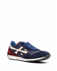 Chaussures de sport bleu marine et blanc Premiata