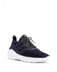 Chaussures de sport bleu marine et blanc Hogan