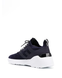 Chaussures de sport bleu marine et blanc Hogan