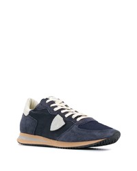 Chaussures de sport bleu marine et blanc Philippe Model Paris