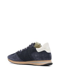 Chaussures de sport bleu marine et blanc Philippe Model Paris