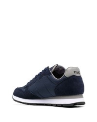 Chaussures de sport bleu marine et blanc Sun 68