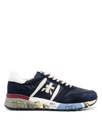 Chaussures de sport bleu marine et blanc Premiata