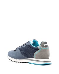 Chaussures de sport bleu marine et blanc Blauer