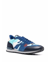 Chaussures de sport bleu marine et blanc Valentino Garavani