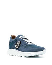 Chaussures de sport bleu marine et blanc Billionaire