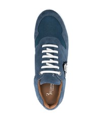 Chaussures de sport bleu marine et blanc Billionaire