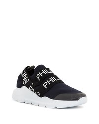 Chaussures de sport bleu marine et blanc Philipp Plein