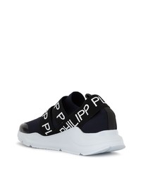 Chaussures de sport bleu marine et blanc Philipp Plein